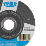 Kit 25 Discos de Corte 41C 115 x 1 x 22,23 mm A60Q-BF Cinza - Tyrolit