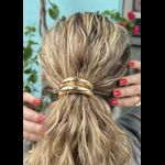 Elástico Para Cabelo com Metal Duplo