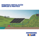 Conjunto Motobomba Solar B210 5cv Trifásico 