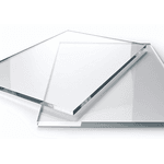 Chapa Policarbonato Compacto 2mm - 100 cm x 200 cm c/ proteção UV - Pergolado - Proteção Máquinas -Decoração - Segurança