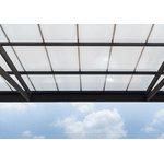 Chapa Policarbonato Compacto 2mm - 100 cm x 200 cm c/ proteção UV - Pergolado - Proteção Máquinas -Decoração - Segurança