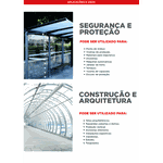 Chapa Placa Policarbonato Compacto 2mm x 2,05m x 3m c/ proteção UV 