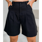  Short Feminino Alfaiataria Preto