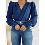 Blusa Body Feminino Azul Marinho 