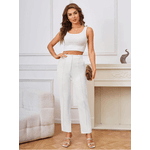 Calça Feminina cintura alta Branco 