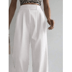Calça Feminina Branca Pantalona 