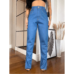 Calça Jeans Feminina Reta Azul 