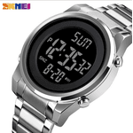 Relógio Masculino Contagem Regressiva Dupla Moda Masculina, Digital LED prata
