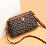 Bolsa crossbody de couro Coffee