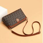 Bolsa crossbody de couro Coffee