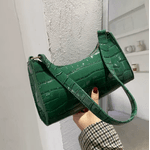 Bolsa Pequena Feminina De Couro PU Beige Green