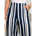 Calça Listrada Azul Marinho