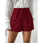 Short Cintura Alta Vinho