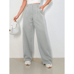 REF: 3271 - Calça Feminina Cintura Alta Cinza claro