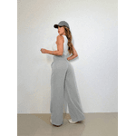 REF: 3271 - Calça Feminina Cintura Alta Cinza claro