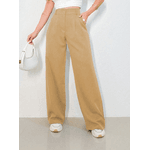 REF: 3271 - Calça Feminina Cintura Alta Bege