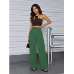 Calça feminina risca de Giz Verde 