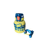 Garrafa Squeeze Térmica Infantil Criança de inox com canudo 650ML