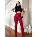 Calça feminina Legging versátil/justa ao corpo/ Vinho