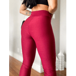 Calça feminina Legging versátil/justa ao corpo/ Vinho