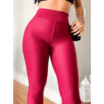 Calça feminina Legging versátil/justa ao corpo/ Vinho