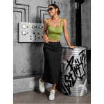 Saia Feminina Midi Preto