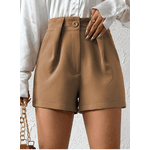 Short Cintura Alta Marrom