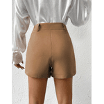 Short Cintura Alta Marrom
