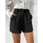 Short Cintura Alta Preto 