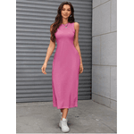 Vestido Midi com abertura na lateral/ Pink 
