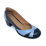 Sapato Scarpin Amélie - Marinho e Azul Celeste