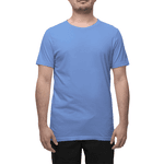 Camiseta Masculina 100% Algodão 30.1 Azul Bebê