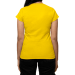 Camiseta Feminina (Babylook) 100% Algodão 30.1 Amarela