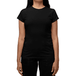 Camiseta Feminina (Babylook) 100% Algodão 30.1 Preto