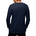 Camiseta Térmica Masculina Segunda Pele UV Manga Longa Azul Marinho