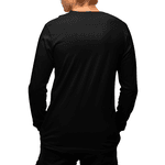Camiseta Térmica Masculina Segunda Pele UV Manga Longa Preta