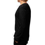 Camiseta Térmica Masculina Segunda Pele UV Manga Longa Preta