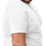 Camiseta Masculina Tamanho Especial 100% Algodão 30.1 Branca
