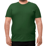 Camiseta Masculina Tamanho Especial 100% Algodão 30.1 Verde Musgo