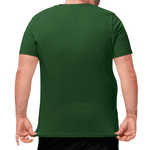 Camiseta Masculina Tamanho Especial 100% Algodão 30.1 Verde Musgo