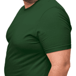 Camiseta Masculina Tamanho Especial 100% Algodão 30.1 Verde Musgo