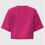 Cropped Feminino Oversized 100% Algodão 30.1 Rosa Pink