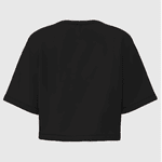 Cropped Feminino Oversized 100% Algodão 30.1 Preto