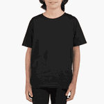 Camiseta Básica Juvenil Preto