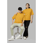 Camiseta Oversized 100% Algodão 30.1 Amarelo