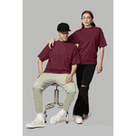 Camiseta Oversized 100% Algodão 30.1 Vinho