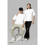 Camiseta Oversized 100% Algodão 30.1 Branco