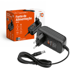 FONTE DE ALIMENTACAO TIPO DE TOMADA 2A 12V - FC