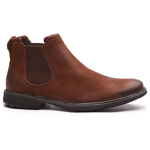 Botina em Couro Masculina Vintage Havana