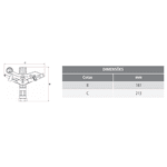 Aspersor para irrigação Tigre ECO 5836